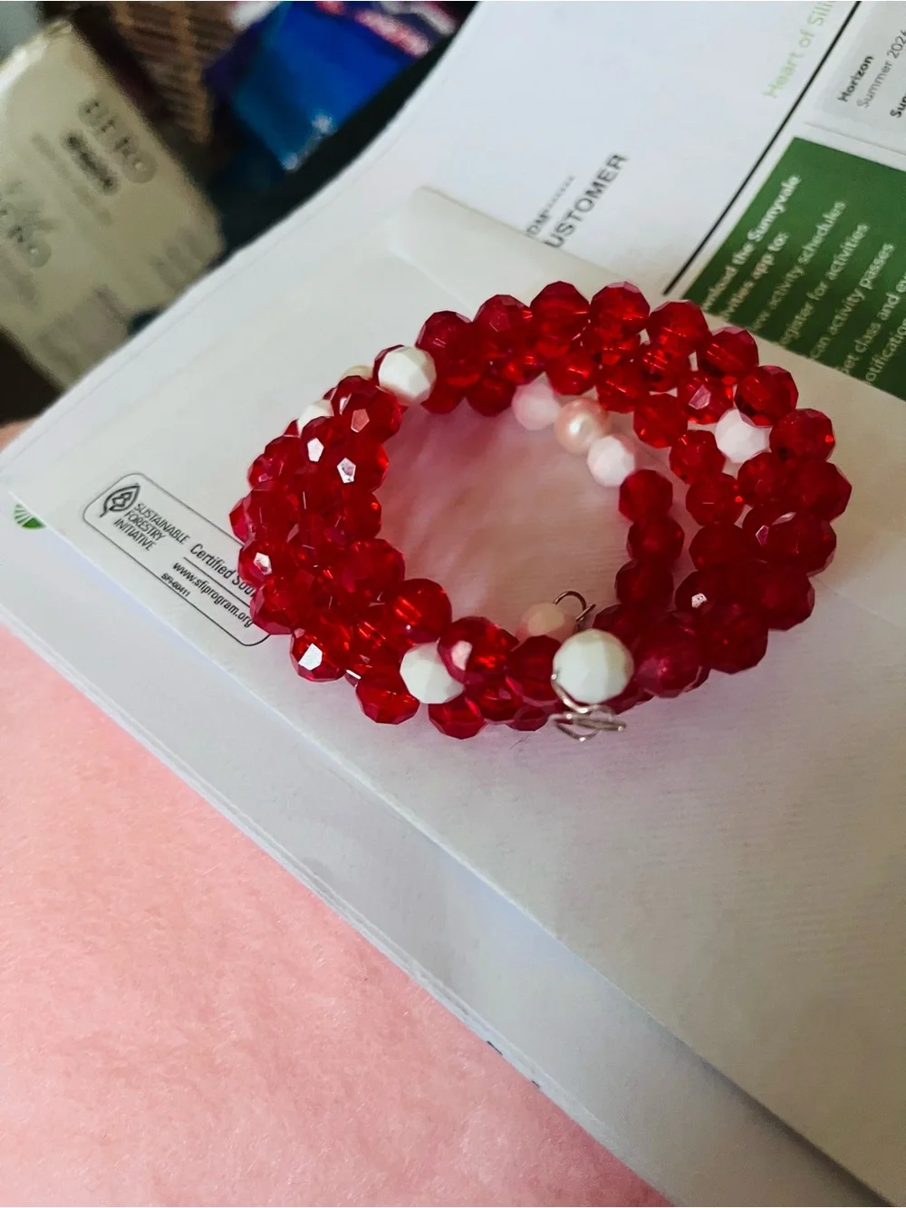Handmade bold red